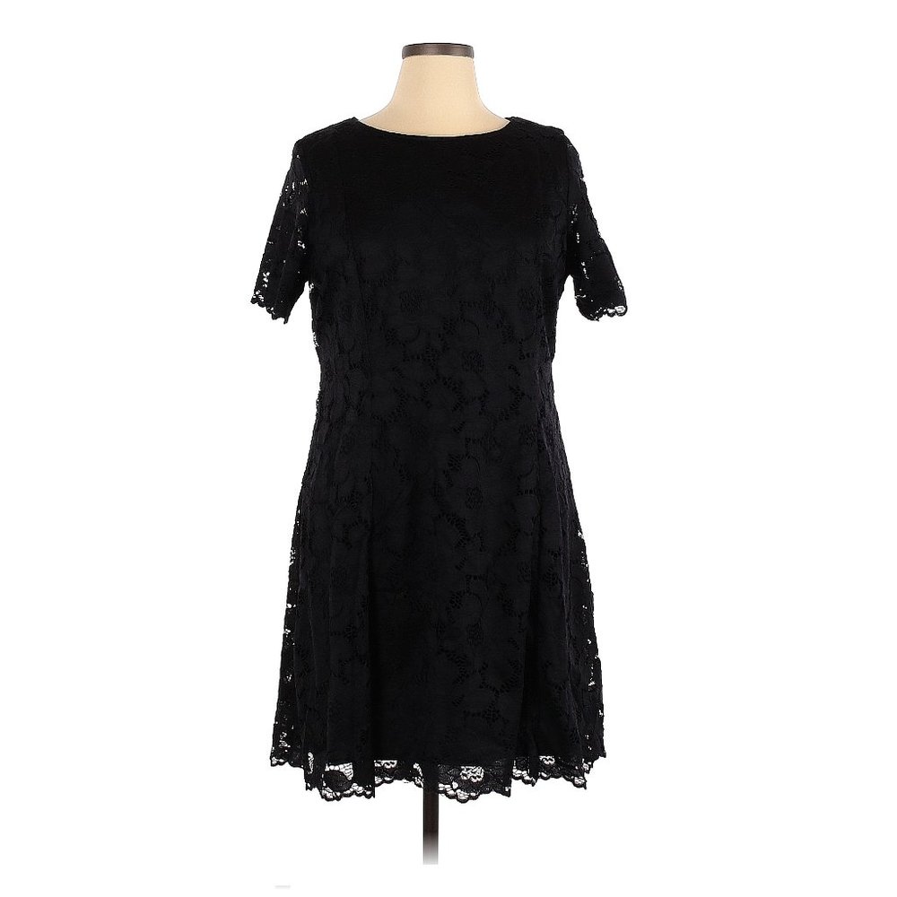 Apt. 9 Little Black Embroidered Dress